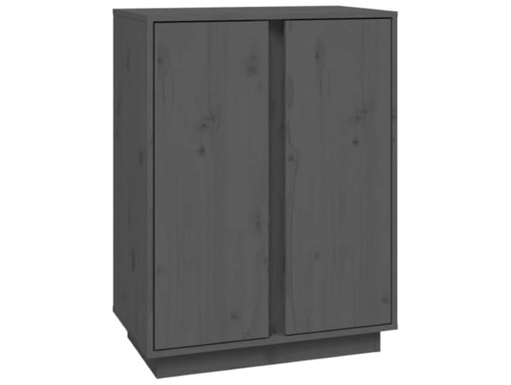 HGFDVCMR Sideboard Grau 60x35x80 cm Massives Kiefernholz Schrank Kompakter Anrichte-Schrank in Grau für Wohnzimmer und Flur. Bietet viel Stauraum sowie Stellfläche für Dekoration.