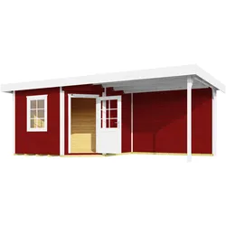 Weka Designhaus 213 B 600 x 300 cm Gr.2 schwedenrot - 50 % Rabatt auf Dacheindeckung