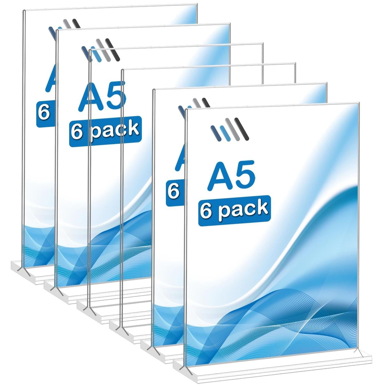 Solidchoice Set van 6 A5 Acryl Display Standaards
