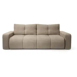 BETTSOFA DUCA Grau Jersey- Stoff mit Schlaffunktion