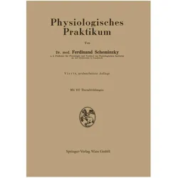 Physiologisches Praktikum, Fachbücher von Ferdinand Scheminzky