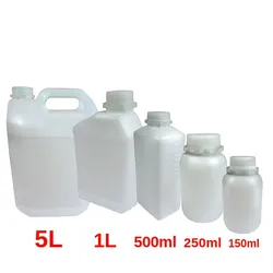 250ml Kunststoffflasche HDPE lösemittelfest rund m. Skala, Schraubverschluss