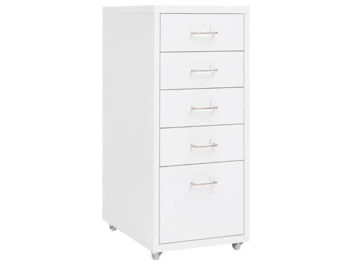 Meuble classeur - GKK - Armoire à tiroirs mobile Blanc - Contemporain - Design - Métal