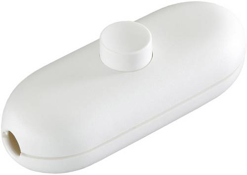 InterBär Schnurschalter Weiß 1 x Aus/Ein 2A 1St.