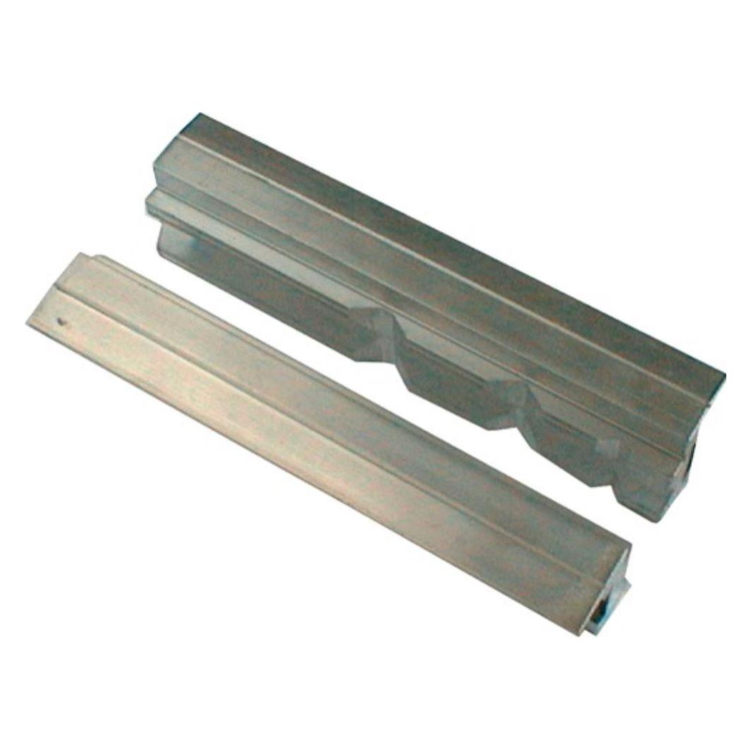 HaSo Schraubstockschutzbacke 47/5 P für Backenbreite 120 mm Prismen Aluminium (120 mm) (47/5 P 120)