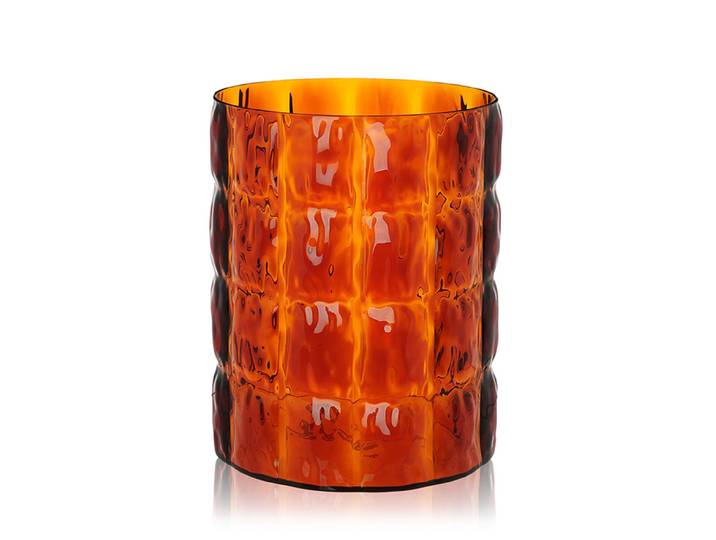 KARTELL vase MATELASSÈ (Ambre - PMMA transparent)