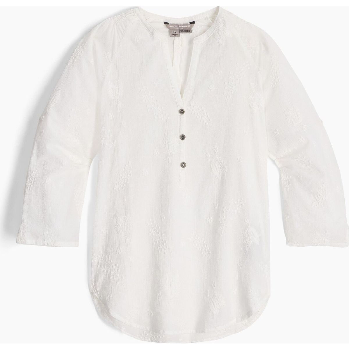 Royal Robbins Oasis Tunic II 3/4 Sleeve white (010) S Y622019010S