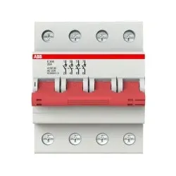ABB E204/25R Trennschalter 4P, 25 A, Schaltgriff rot, Änderung Ursprung + Gebrauchskategorie 2CDE284001R0025
