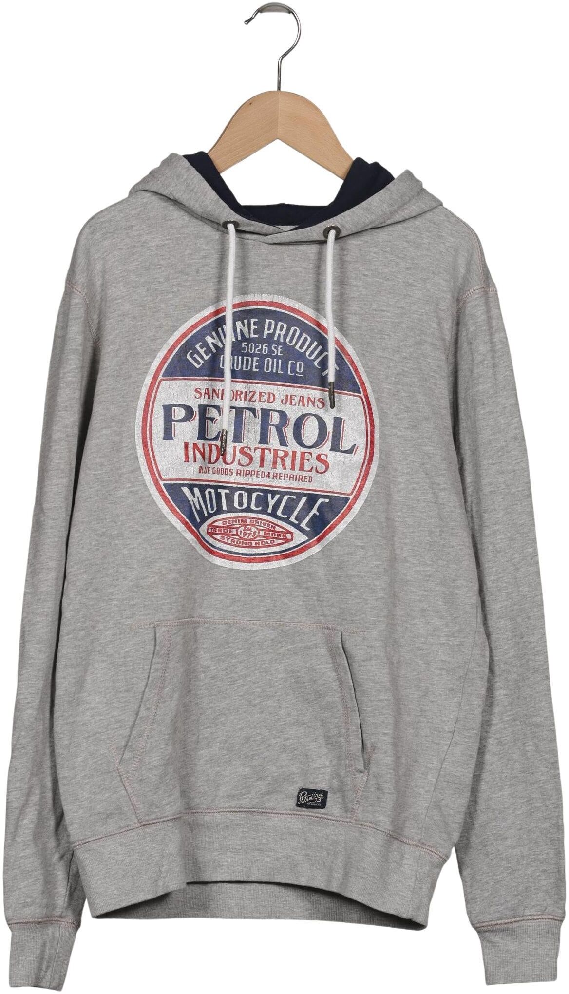 Petrol Industries Damen Kapuzenpullover, Grau, Gr. S, Viskose / Baumwolle - Second Hand