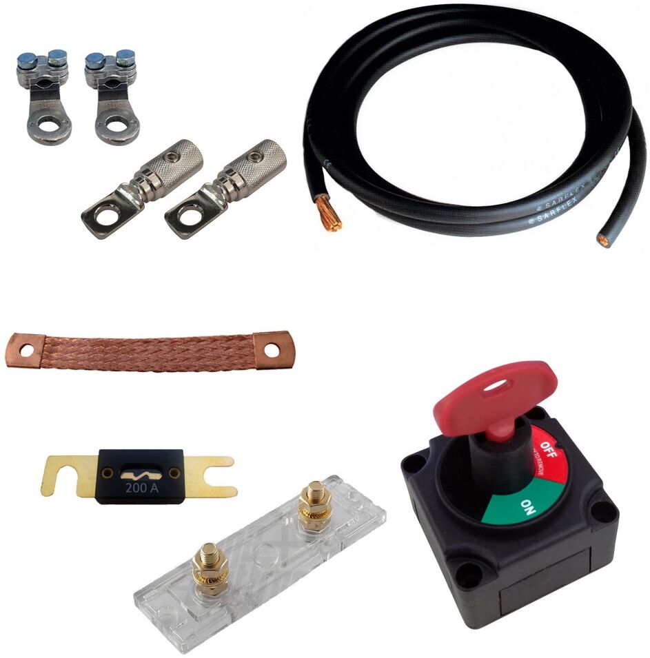 Saros Selection Kit per connessione batterie a 24V completo di protezioni