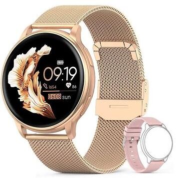 Uplift Essentials 1.72 inch HD Crystal Clear Smartwatch rose Gold