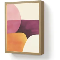 WANDLEUCHTE MIT AKKU Formen - Abstrakt - Farbenfroh LED 30x40 cm Wandlampe