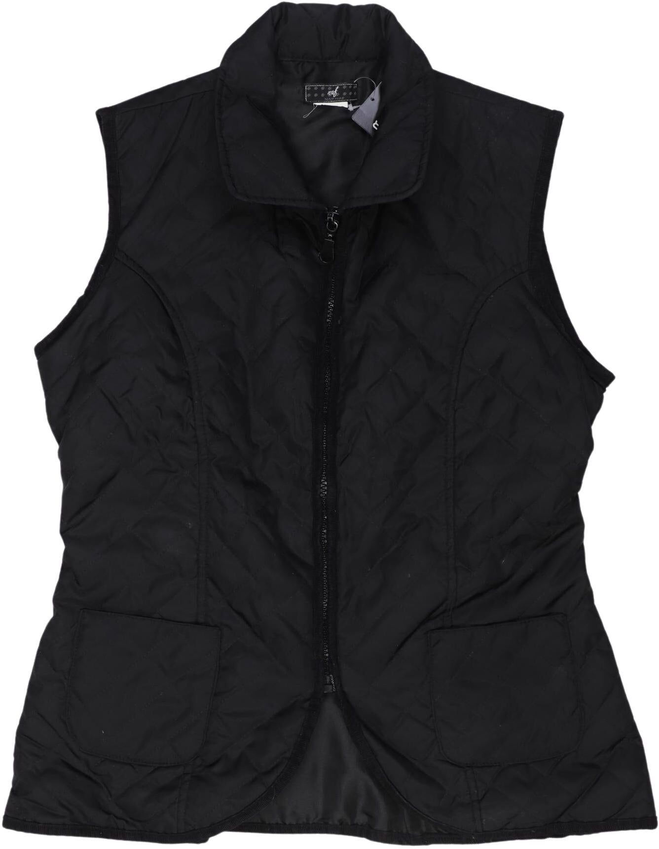 NAF NAF Damen Weste, Schwarz, Gr. M, Synthetik - Second Hand