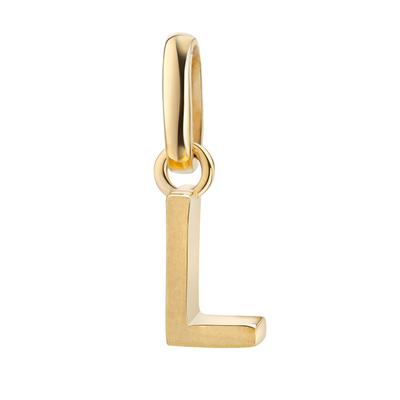 Kettenanhänger FIRETTI "Schmuck Geschenk Gold 333 Halsschmuck Anhänger Buchstabe Alphabet", gold (gelbgoldfarben), Schmuckanhänger, Damen, L, Gelbgold 333, 0,83 g, Kettenanhänger
