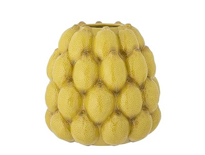 Bloomingville Limone, Zitronen Vase, Geld, Steingut - 82058576