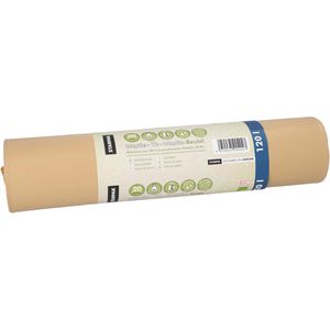 Papstar Müllsäcke Waste-To-Waste, 120 Liter, Bio-Müllsäcke, extra stark, braun, 20 Stück