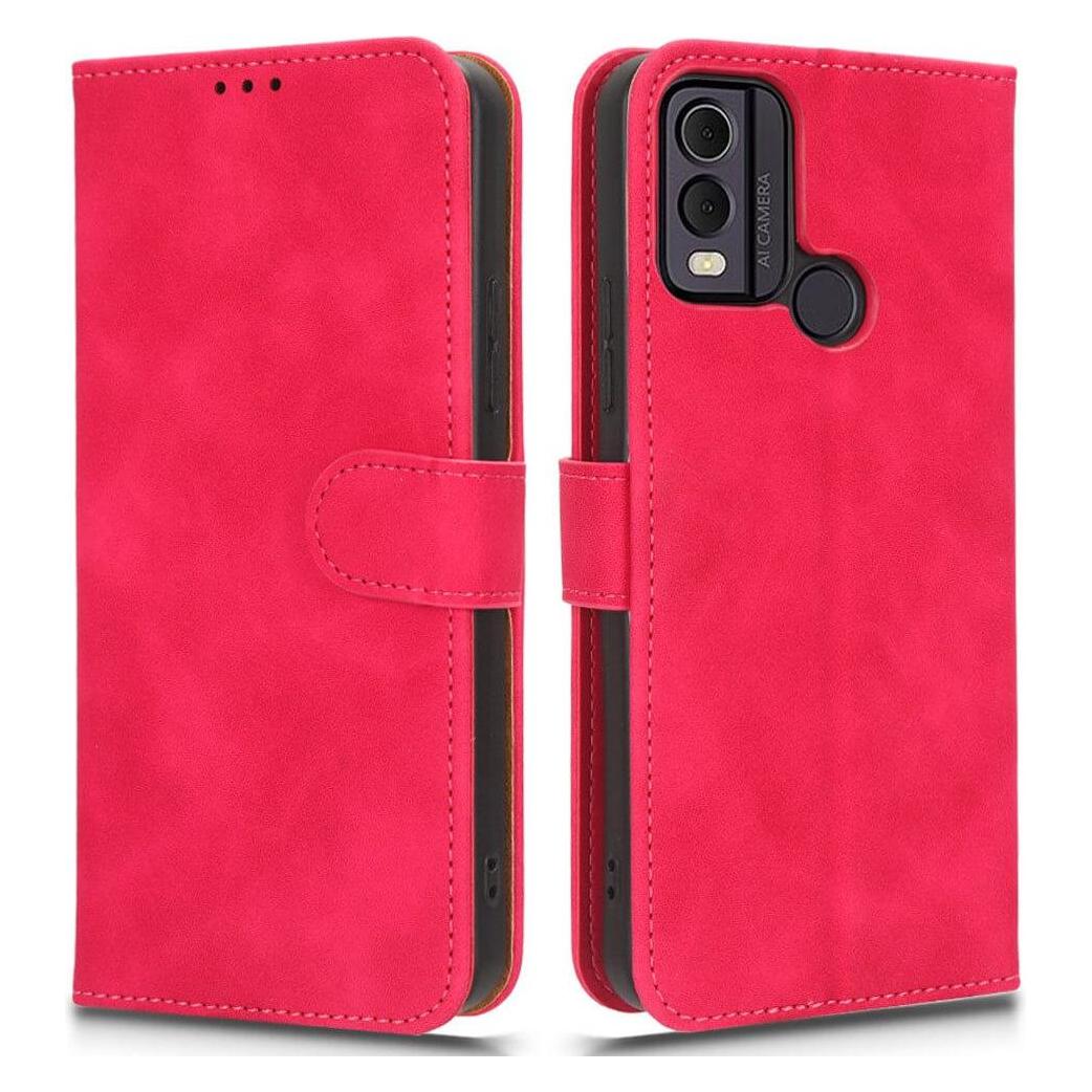 Cover-Discount Nokia C22 - Leder Etui Hülle rot (Nokia C22) (660138164D)
