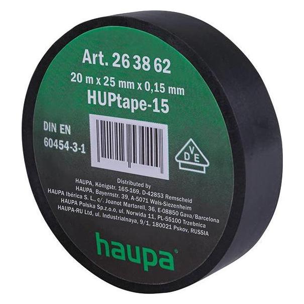 Haupa Isolierband PVC 25mm 20m sw 105°C 0,15mm 263862 (25 mm) (263862)