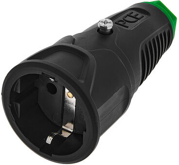 PCE 2520-shu Taurus2 Socket noir avec anneau de marquage vert