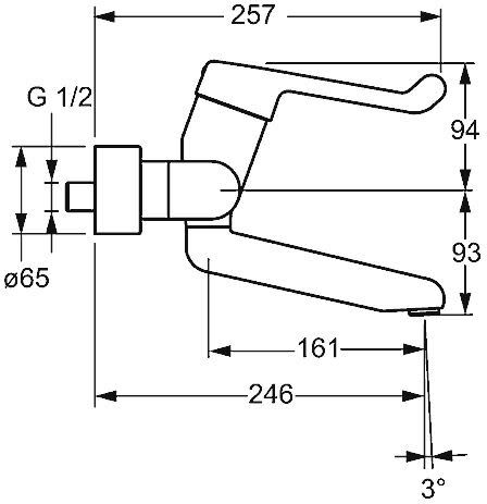 HANSAMEDIPRO Waschtisch-Einhand-Sicherheitsbatterie