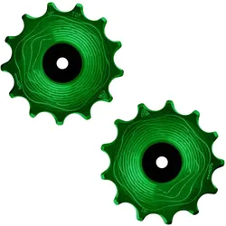 ALUGEAR Schaltwerkröllchen Aero Set 13/13 Zähne | grün