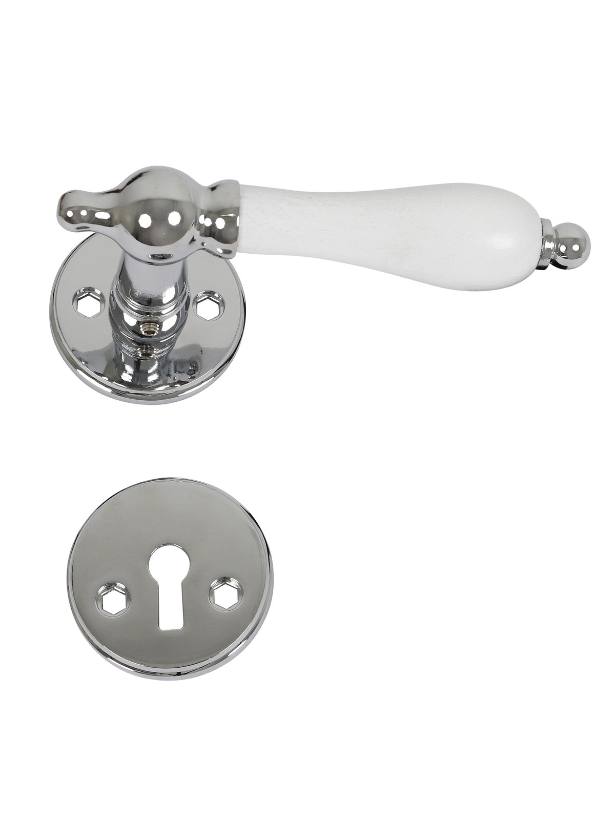 Home>it Shiny door handle - white grip