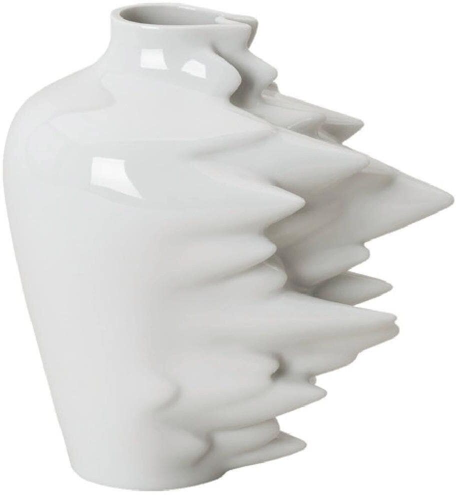 Tischvase ROSENTHAL "Fast 14 cm", weiss (weiß), H:14cm, Keramik, Vasen, Tischvase weiß B/H/T: 14cm