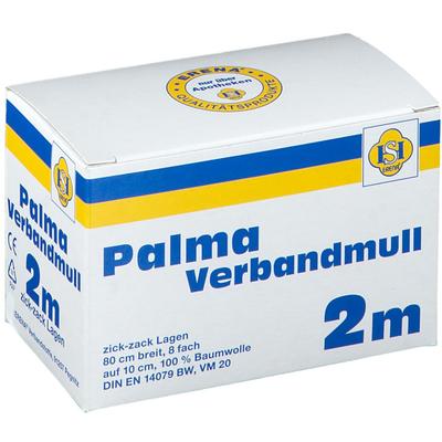 Palma Verbandmull 80 cm 2 m zickzack Lagen 1 St Verband