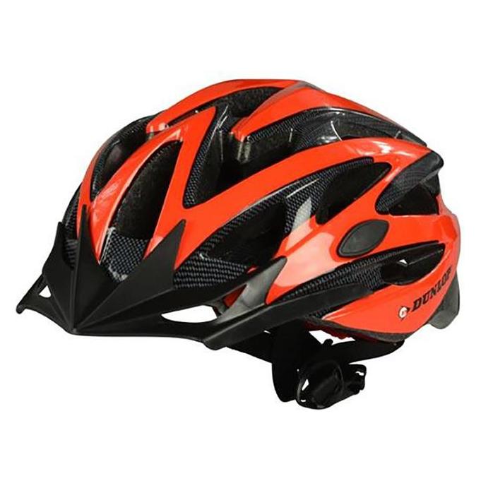 Dunlop - Verstellbarer MTB-Fahrradhelm, Grösse M 55-58 cm (rot-schwarz) (55 - 58 cm) (DUNLOP)