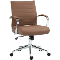 CLP Bürostuhl Oakland Echtleder   Farbe: hellbraun, Material: Echtleder