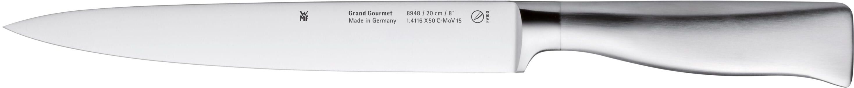 Fleischmesser WMF "Grand Gourmet 32 cm Silberfarben", silber (silberfarben), Edelstahl, Kochmesser, Fleischmesser silberfarben Einheitsgröße