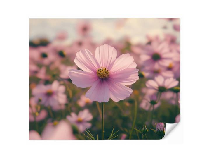 OnlyWow Tapete - Blumen - Lila - Unscharf - 240x200 cm, Rosa, Papier, Rechteckig, 240x200 cm, Tapeten & Wandverkleidungen, Vliestapeten