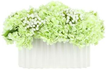 Creative Labs Baby's Breath and Hydrangeas Arranged in Ceramic Vase