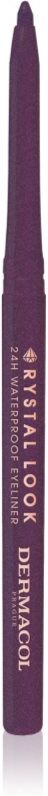 Dermacol Crystal Look crayon automatique yeux teinte 02 Violet 4,5 g