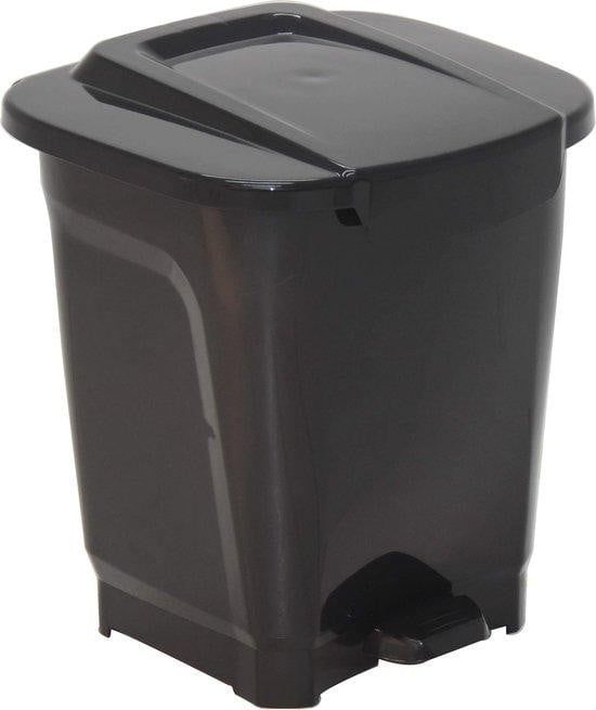 Famanu afvalbak 15 liter zwart