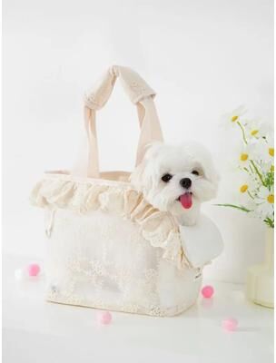 Pet Hub Cute Chihuahua Handheld Puppy Carrier Bag Lace Shoulder Pet Accessory M