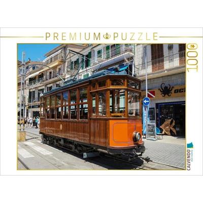 CALVENDO Puzzle Historische Straßenbahn in Soller | 1000 Teile Lege-Größe 64x48cm Foto-Puzzle für glückliche Stunden