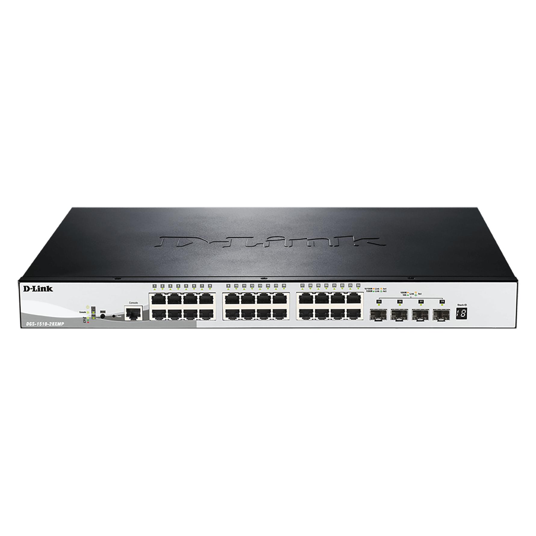 D-Link 28p.Smart Mgd Gigabit Switch (24 Ports) (DGS-1510-28XMP)