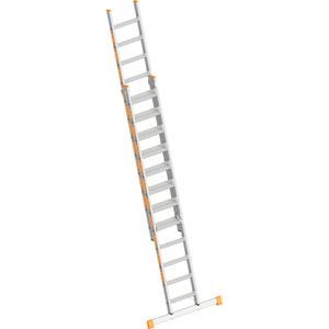 Layher Schiebeleiter Topic 1032, 2 x 12 Stufen, 2-teilig, Arbeitshöhe: 6 m