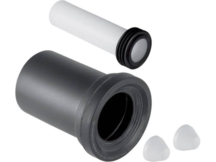 Garniture de raccordement Geberit pour WC mural d90 mm\, L18\,5 cm\, 1 pièce.