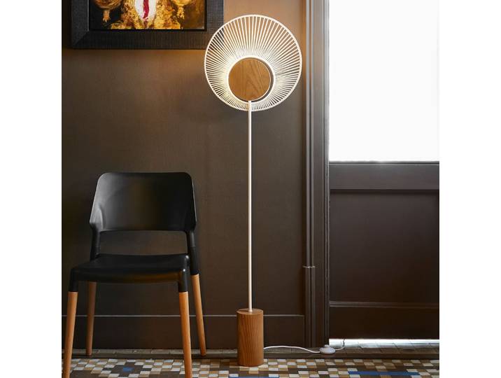 Oyster Lampadaire White - Forestier - Salon / séjour - Design - Métal