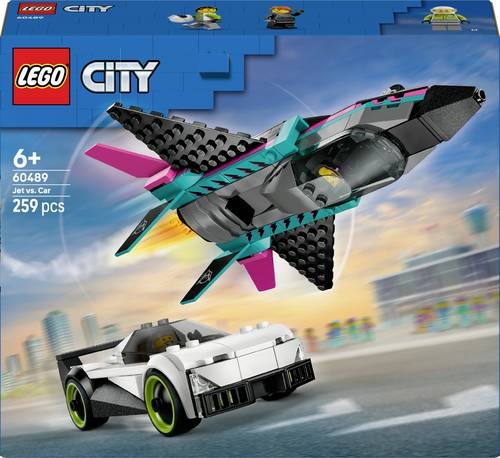60489 LEGO CITY Düsenflieger vs. Rennauto (60489) Spielset