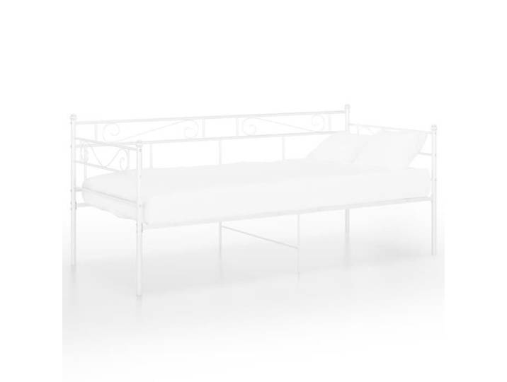 Canapé-lit - GAROSA - 90x200 cm - Métal Blanc - 2 places - Montage nécessaire