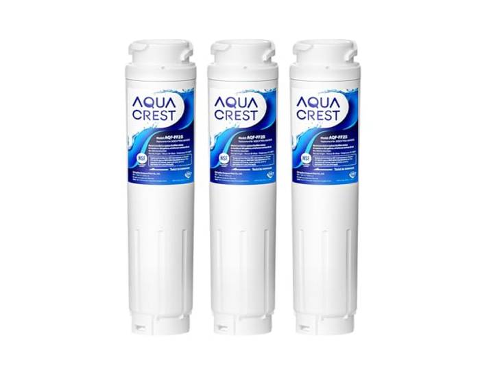 AQUA CREST AQF-FF25 AQF-644845 Wasserfilter, bleifrei, lebensmittelechtes Material, fortschrittlicher Aktivkohleblock, Weiß