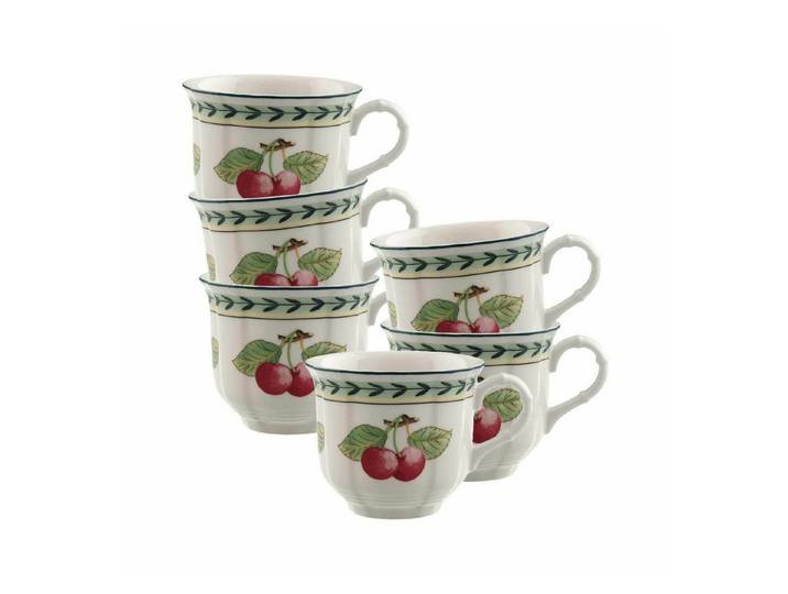 Villeroy & Boch Tasse French Garden Fleurence Kaffeetassen 120 ml, 6-tlg., Porzellan