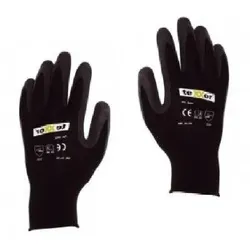 Hufa Fliesenleger Nylon-Latex Strick Handschuhe schwarz XXL