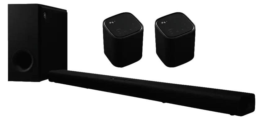 Yamaha True X Bar 50A, 2.2.2 Kanäle, 280 W, Dolby Atmos, Dolby Digital, Dolby Digital EX, Dolby Digital Plus, Dolby TrueHD, Film, Spiel, Standard, Stereo, 60 W, 60 W