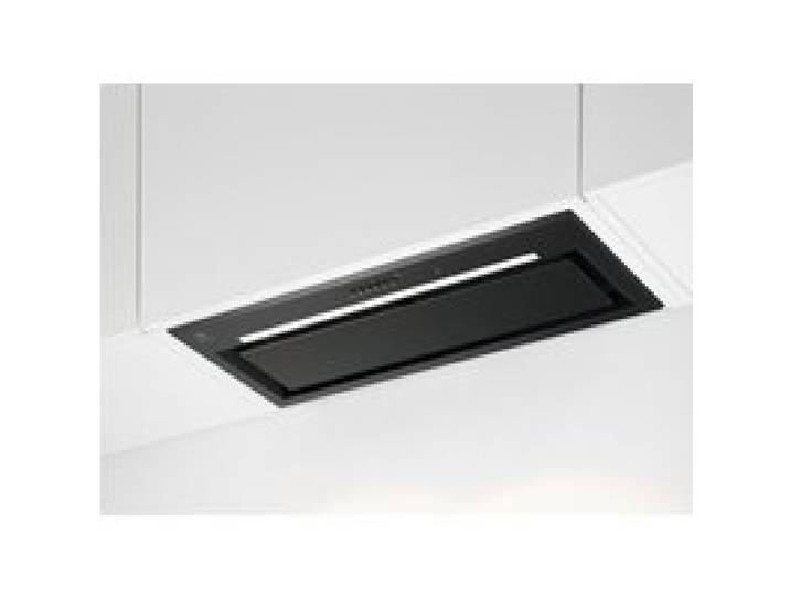 Hotte aspirante intégrée noire - ELECTROLUX - Bande LED - Commande électronique - Mode évacuation et recirculation