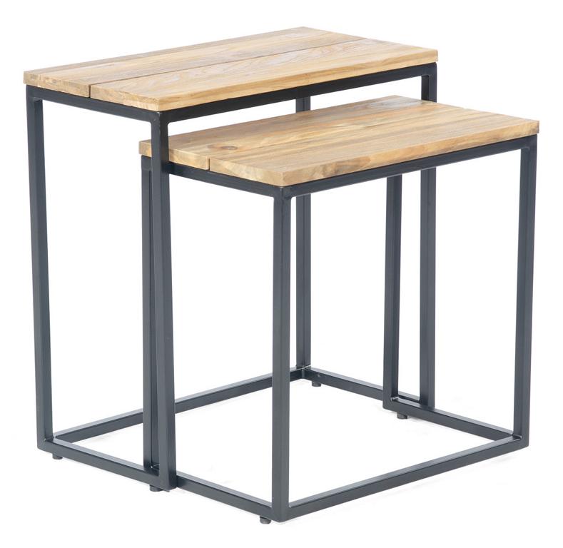 MUESING Deko-Tisch-Set Cambridge anthrazit/Metal l/Old Teak SonnenPartner 16906174