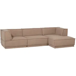 Tchibo - Woood Ecksofa »Manu« - 286x160x73cm - taupe -